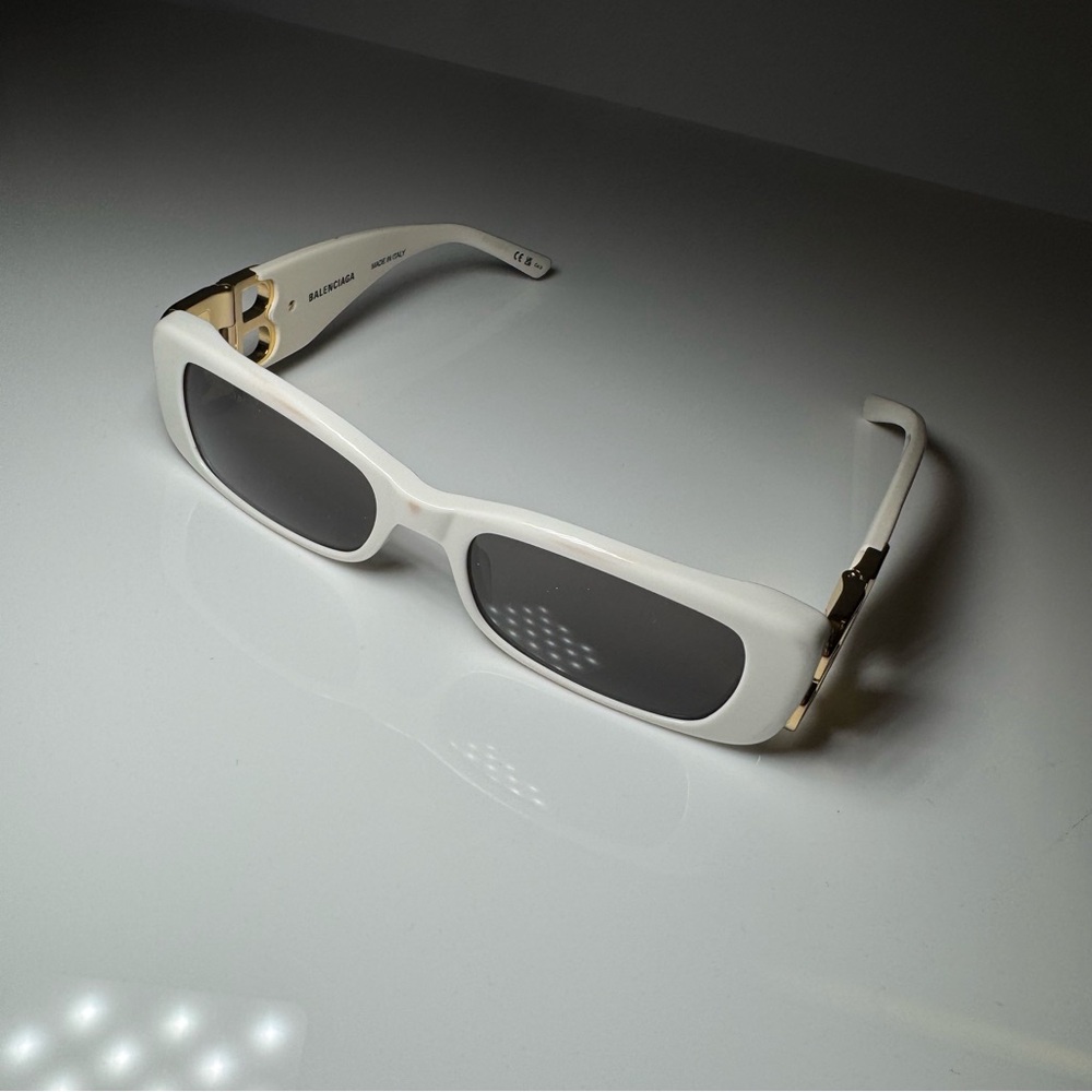 Balenciaga White Dynasty Sunglasses